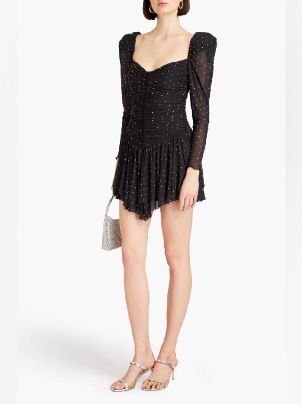 ROTATE BIRGER CHRISTENSEN Crystal embellished tulle mini dress